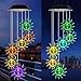 Sun Flower Solar Wind Chimes,gradening Gift for All Father,Stepdad,Grandpa,Husband,mom,Grandma,Women,Aunt,Daughter,Nana,Sister, Birthday Day,Perfect for Patio Solar Light Yard Decor for Christmas
