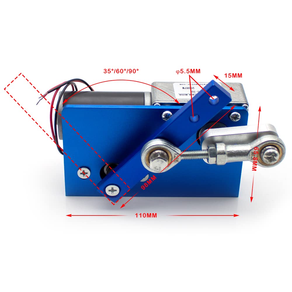 Amazon.com: DIY 往復擺動馬達高扭力自動擺動機35/60/90 度往復線性馬達金屬機構(8RPM,僅往復式擺動馬達) : 家居裝修