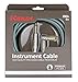 Kirlin Cable IWB-202PFGL-20/OL -20 feet- Straight to Right Angle 1/4-Inch Plug Premium Plus Instrument Cable, Olive Green Tweed Woven Jacket