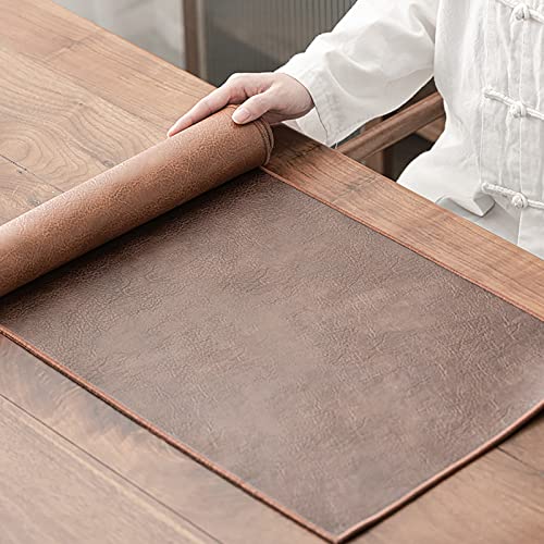Chemin de table en cuir haut de gamme résistant à l'eau pour salon chic - 2