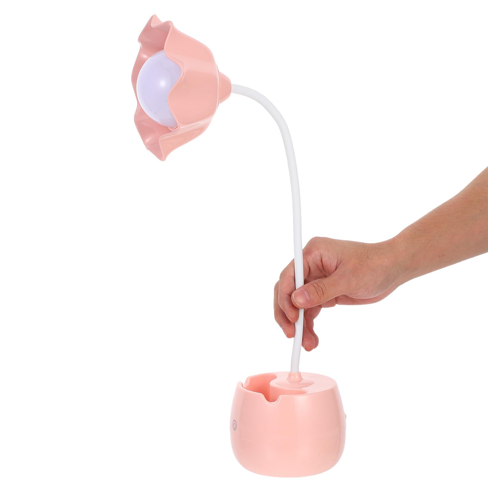 DOITOOL Lampe de Bureau LED Porte-stylo Touch Dimmable Design Floral Style Créatif pour Bureau et Étude