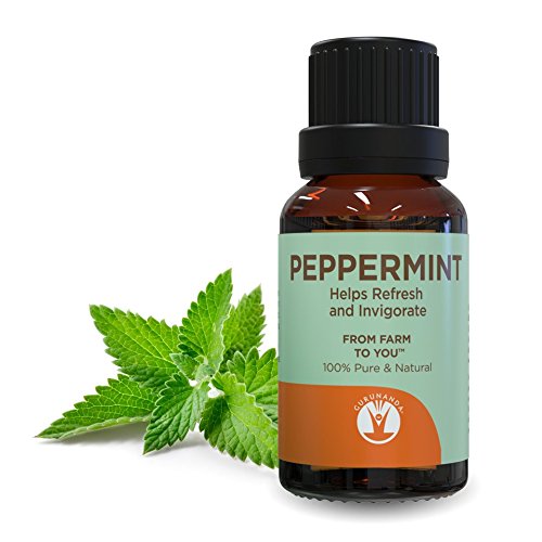 GuruNanda Peppermint Essential Oil - Aromatherapy - GCMS Tested & Verified 100% Pure Essential Oils - Undiluted - Therapeutic Grade - 15 ml