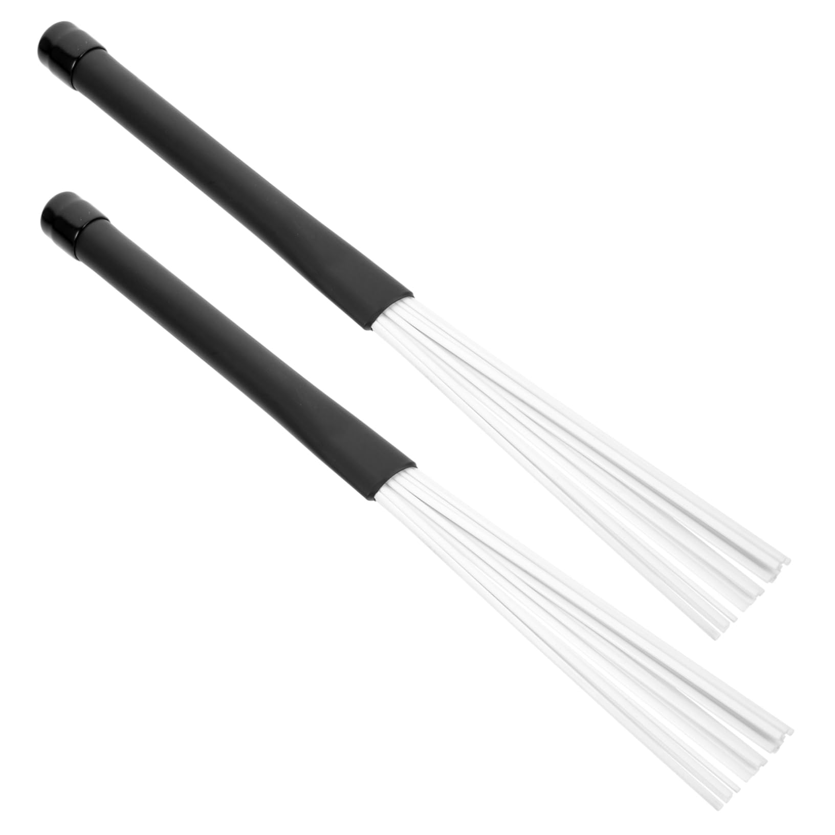 ibasenice 4pares Cepillos De Retráctiles De Nylon Con Mango De Plástico Para Instrumentos De Percusión Para Jazz y Batería