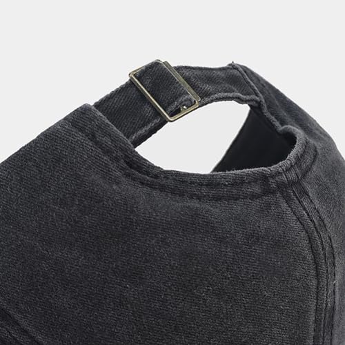 Image of XYIYI Mr Black Vintage Washed Distressed Baseball Cap Adjustable Cotton Dad Hat for Women Men