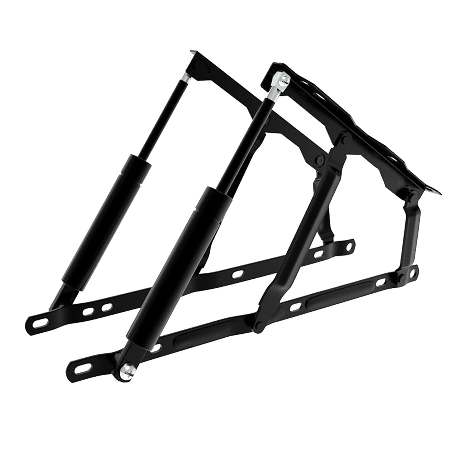 1 paio di meccanismi di sollevamento pneumatici per letto da 53 cm, meccanismo di sollevamento per letti contenitore, cerniera idraulica nera per sollevamento letto, capacità di carico 100 kg, per