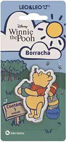 Borracha Decorada Ursinho Pooh Blister Com 1 Unidade Disney