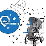 Reer RainCover Active Regenschutz, für Buggys und Sportwagen, Grau/Schwarz, 1 Stück (1er Pack)