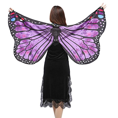 Preisvergleich Produktbild Hot !!! KIMODO Weiche Stoff Schmetterlingsflügel Schal Fee Damen Nymph Pixie Kostüm Zubehör (G)