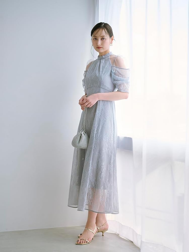 Amazon.co.jp: [スナイデル] デザインスリーブレースドレス SWFO244077