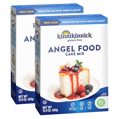 Kinnikinnick - Angel Food Cake Mix - Gluten Free, Allergy Friendly Cake Mix - 15.9 oz. Boxes - 2 Pack