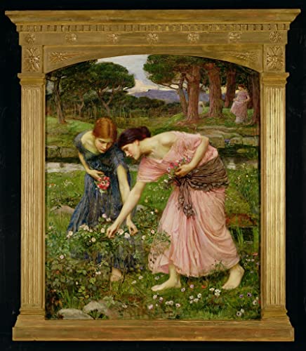 Affiche Toile Flore de John William Waterhouse pour raviver un mur blanc triste 60x90cm