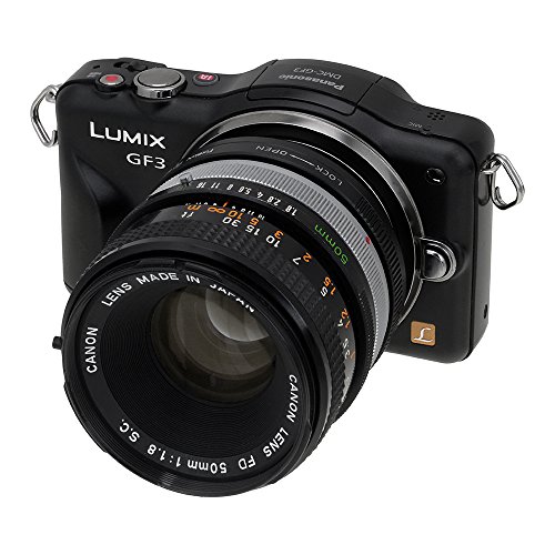 Adaptador de montura para lente Fotodiox, de Canon FD/FL a Micro Cuatro Tercios para cámaras Olympus PEN y Panasonic Lumix miniatura 5