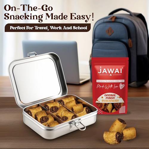 Image of JAWAI ORIGINAL PUNERI BHAKARWADI - Pack of 2 | Big and Crunchy | Munching Snack | Indian Namkeen Nashta | Tradtional Indian Snack (400 Grams)