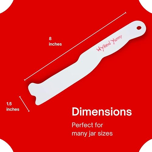 Miniatura 5 de WYKED YUMMY Raspador de tarro de cuchillo de plástico para esparcidor de mantequilla de maní y gelatina, también se utiliza para mayonesa y conservas