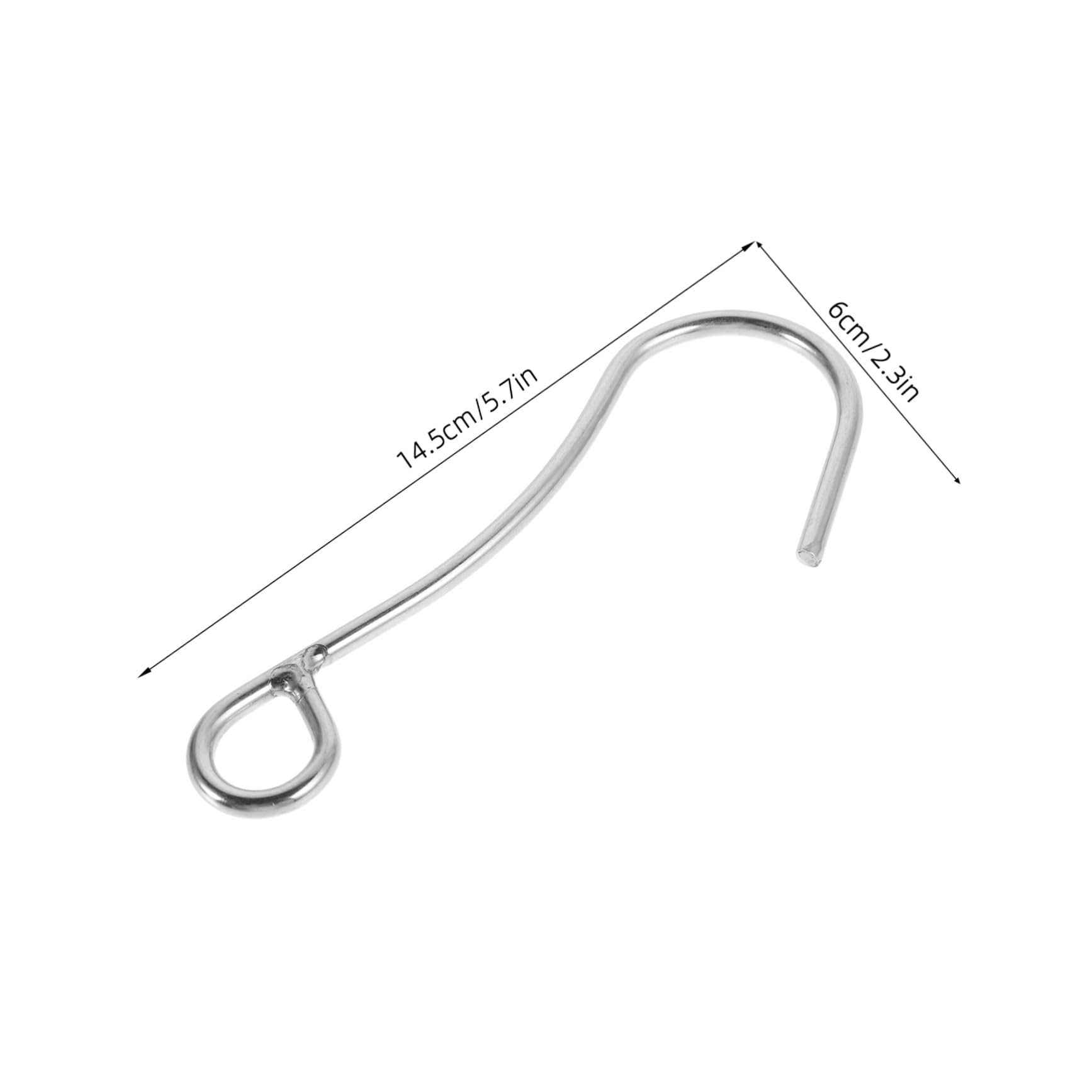 GALPADA 2pcs Stainless Steel Scubas Diving Hooks Heavy Duty Single Hook Underwater Diving Hooks Diving Safety Hook Reef Hook for Drift Diving Equipment