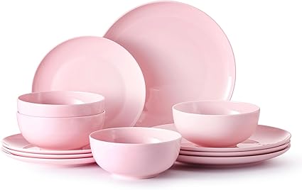 KINGSTONE Bone China Dinnerware Sets, 24-Piece