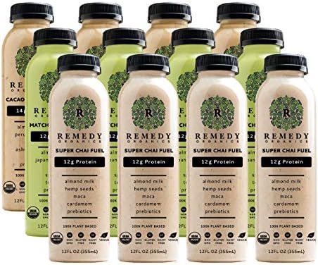 Remedy Organics Protein Variety 12-Pack | Plant Based Protein Shakes, Ready to Drink | USDA Organic, Gluten Free, Dairy Free, Soy Free