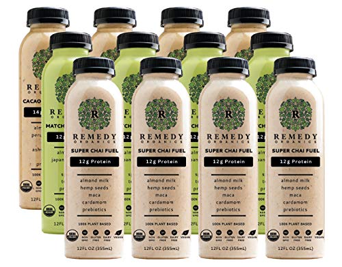 Remedy Organics Protein Variety 12-Pack | Plant Based Protein Shakes, Ready To Drink | Usda Organic, Gluten Free, Dairy Free, Soy Free #TOP19