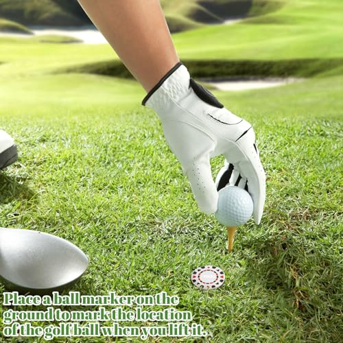 WinnerWhy 12 peças marcadores de bola de golfe fichas de pôquer marcador de golfe presente acessório