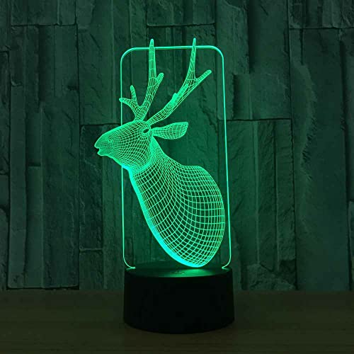 GRJAWN 3D lámpara para Niños, LED Adular Luz de noche, Lámpara de ilusión 16 colores Lámpara de decoración del dormitorio - Regalo perfectos para niño [Clase de eficiencia energética A] Cover