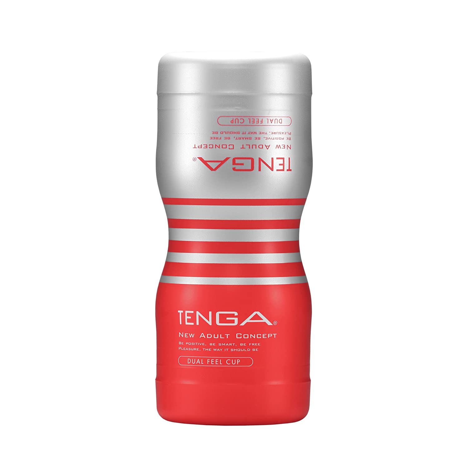 Tenga Dual Feel masturbation cup - Pocket pussy with both vaginal and tight anal tunnel - With internal nubbs and grooves - Discrete hourglass cup with caps