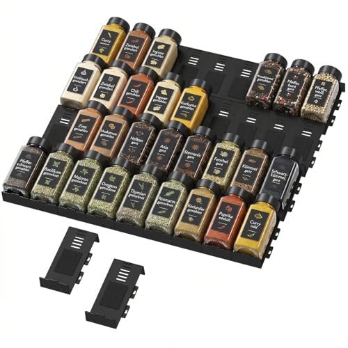 Lifewit-Spice-Drawer-Organizer-36PCS-Interlocking-Spice-Rack-Drawer-Insert Lifewit Spice Drawer Organizer, 36PCS Interlocking Spice Rack Drawer Insert - Image 1