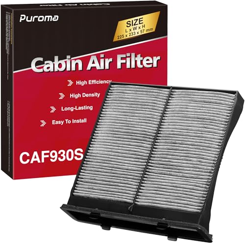 Puroma Cabin Air Filter with Activated Carbon Replacement for CP930 CF10930 CAF1869P Subaru: 72880-FG000 Compatible with Crosstrek Forester Impreza WRX WRX STI XV Crosstrek