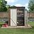 Bealife 5' x 3' Outdoor Storage Shed, Metal Shed Lockable Door - Brown
