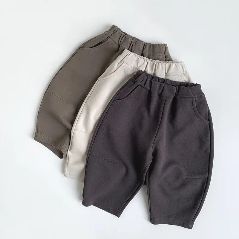 Dninmim Kids Knit Casual Pants Wide Leg Capris for Boys and Girls Trendy Loose Fit Pants2