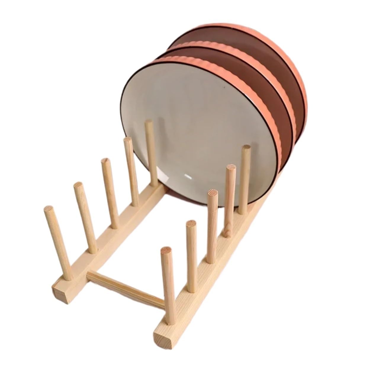 YUPLIODSX Wooden Dish Rack Multifunctional Wooden Drain Rack