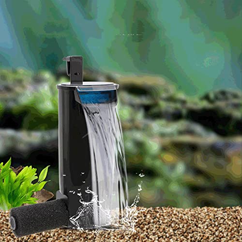Image of VAYINATO SOBO WP-208H Aquarium Waterfall Filter - Low Water Level Hang On Circulation Filter Pump for Fish Tank, Turtle Tank & Reptile Terrarium | Quiet External Filter