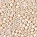 BronaGrand 200pcs 10mm Natural Color Round Ball Wood Spacer Beads Jewelry Findings Charms