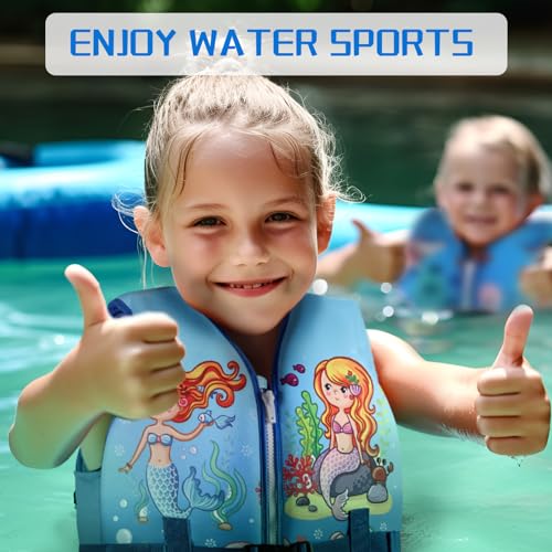 Toddler Swim Vest with Adjustable Strap for Ages 2-9, 20-60 lbs