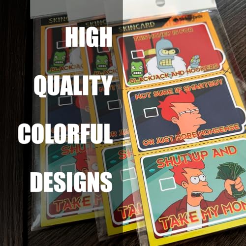 3 Credit Card Protector Set – Future Funny Meme Design, Waterproof PVC Cover for Debit and Credit Cards3