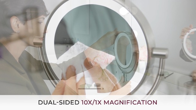 Zadro 9-Inch Two-Sided Swivel Vanity Mirror - 10x & 1x Magnification, Oil-Rubbed Bronze Finish - View #11