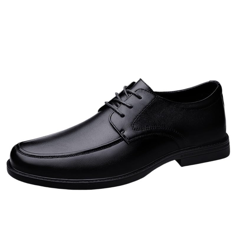 Men's Dress Oxford Formal Shoes Leather Wingtip Outdoor Anti-Slip Rubber Sole Slip Resistant Block Heel Party Lace Up2