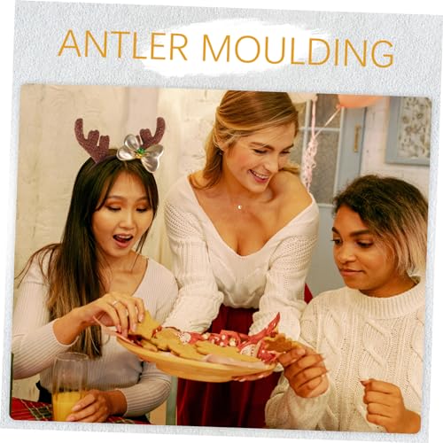 BESPORTBLE Tiaras De Natal Acessórios De Cabelo De Natal Faixa De Férias Argola De Cabelo De Chifre