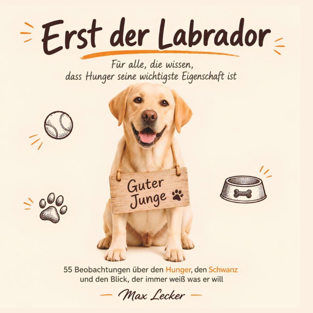 Erst der Labrador - Für alle, die wissen, dass Hunger seine wichtigste Eigenschaft ist: Lustiges Geschenkbuch für Labrador-Besitzer | Geschenkidee für Hundeliebhaber | Geburtstag | Weihnachten