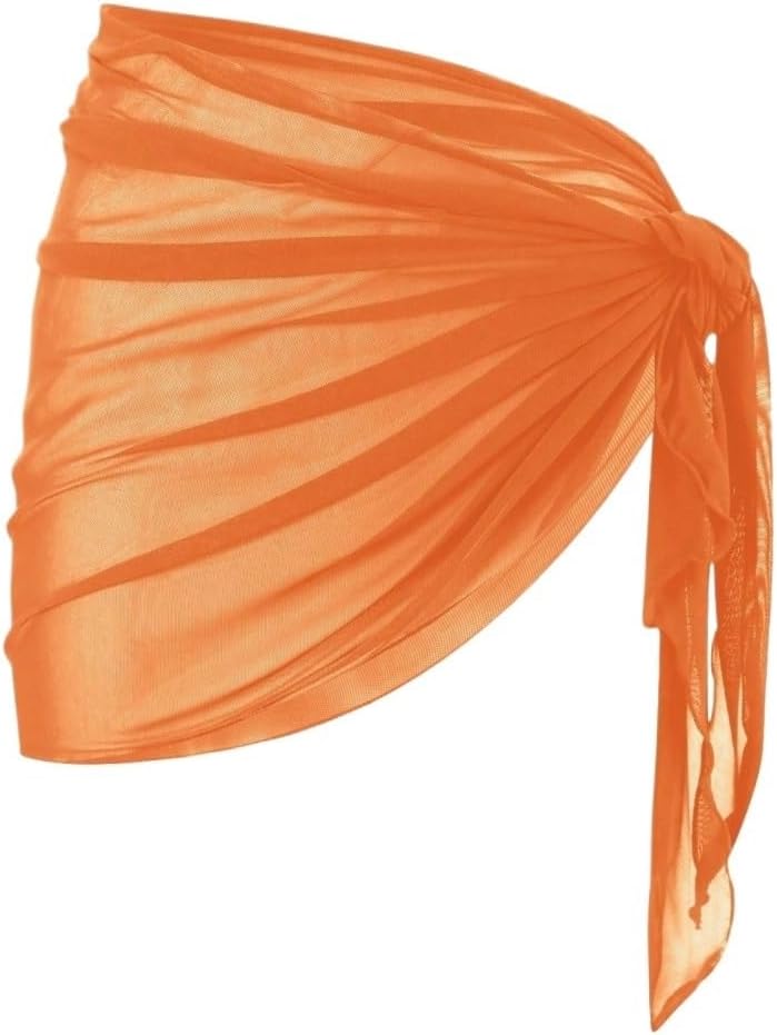 Womens Beach Mesh Cover Up & Wrap Skirt Set For Summer cover ups for swimwear