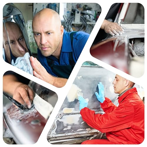 ToolSpace Set von Japanspachteln - 4 Stück - 50/80/100/120 mm - Metallspachteln zum Fugen, Glätten, Verteilen von Massen, Strapazierfähig und flexibel, Guter Griff