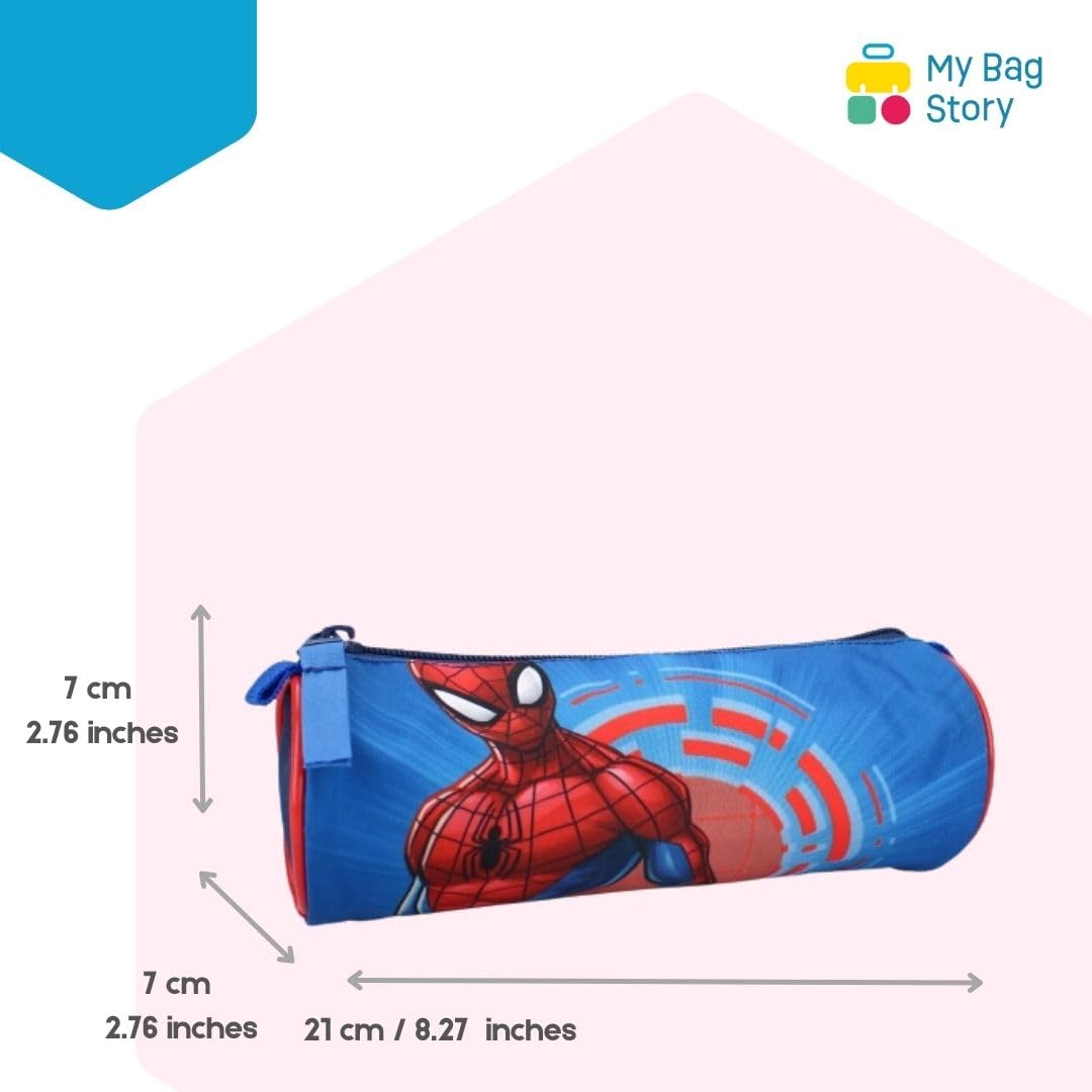 mybagstory, Pencil Case, Spiderman, Blue, Child, School, Primary, Kindergarten, Daycare, Boys Pencil Case, Size 21 cm, Blue - Image 2