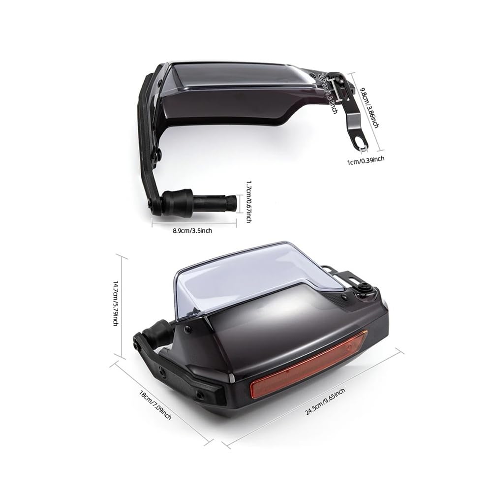 Protector guardamanos Protectores De Manos para Motocicleta 7/8" para Manillar, para ATV