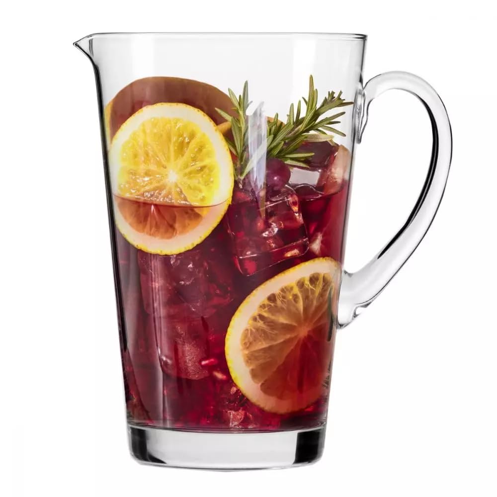 KROSNO Carafe à Eau Avant-Garde | 1000ML | Moderne | Fait main | Parfait pour la maison et les restaurants | Passe au lave-vaisselle | Cristal sans plomb | Résistant aux rayures