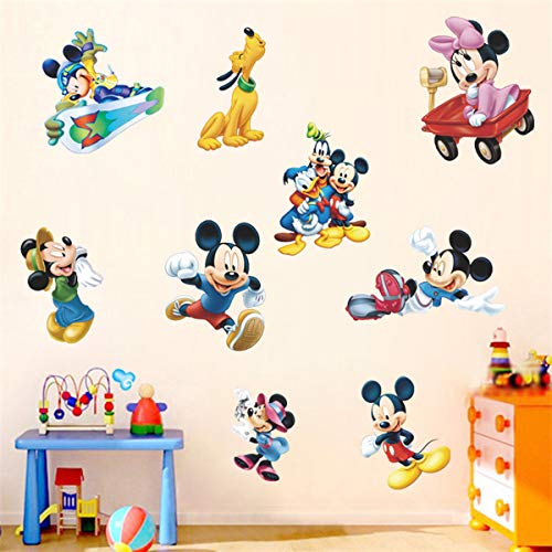 Mickey Wall Sticker Children's Cartoon Bedroom Background Wall Decoration Self-Adhesive Wall Sticker Pvc #TOP1