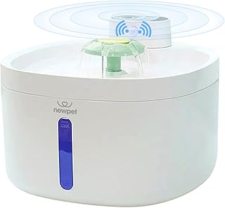 Anúncio patrocinado – Fonte de água para gatos, 2.6L Fonte para gatos automática sem fio com janela de nível de água e cães com sensor de movimento