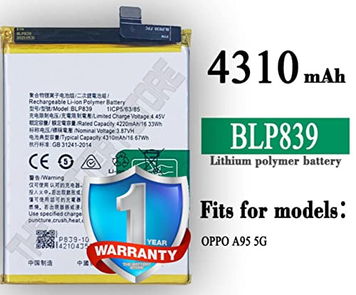 Image of Original BLP839 Battery for Oppo A95 BLP839 Battery with 1 Year Warranty***** (P262)