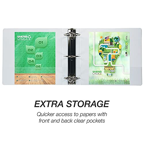 Samsill Earth's Choice - 3 anéis bioblizados para visualização de anéis, até 25% de plástico à base