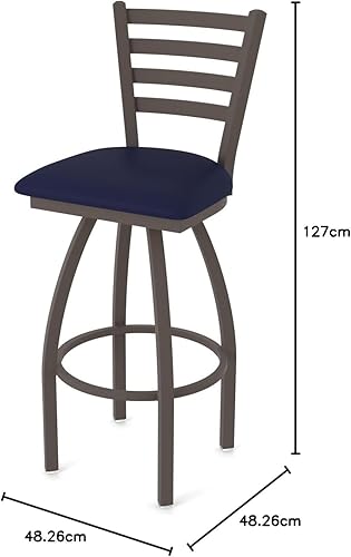 Miniatura 16 de 410 Jackie Taburete de bar giratorio de 36 pulgadas con acabado bronce y asiento de vinilo negro Vinilo negro,Canter Burdeos,Tierra Canter,Canter