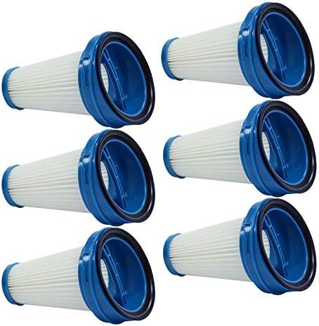 PUREBURG 6-Pack Replacement Vacuum Dust Bin Filters Compatible with Black and Decker SVF11 2 in 1 Cordless Lithium Stick Vacuum HSV320J HSV420J HSV520J HSV320J32 HSV420J42 HSV520J01 SVA420B SVA520B HSV320 HSV420 HSV520