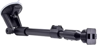 Arkon CM117-SBH Replacement or Upgrade Long Arm Windshield Suction Mounting Pedestal with 2T Swivel Pattern , Black